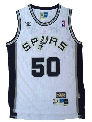 Maillot De Basket San Antonio Spurs David Robinson 50 Engrener Blanc